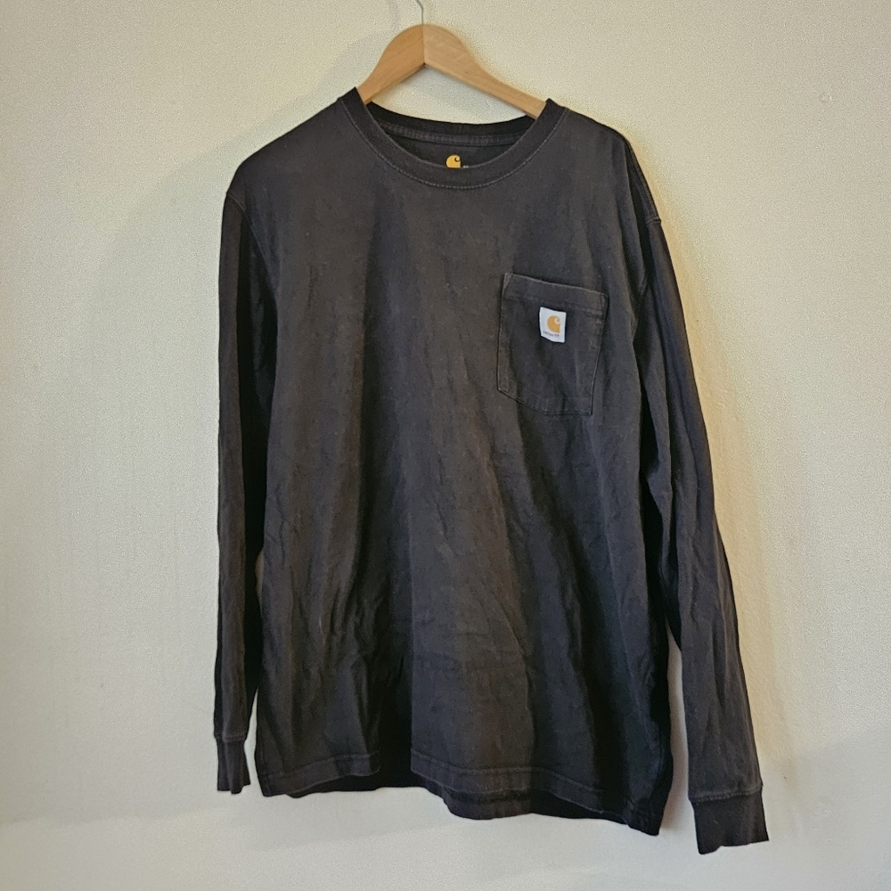Carhartt Original Fit Long Sleeve Dark Gray Shirt